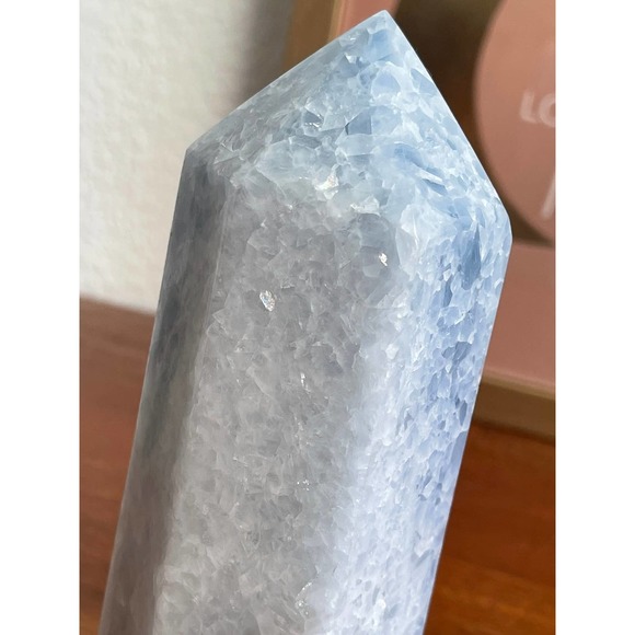 Blue Calcite Tower | Large Blue Calcite Tower - Picture 8 of 8